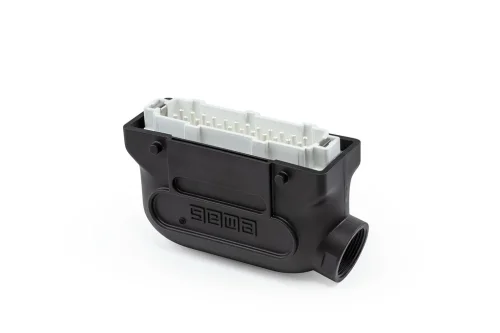 Emas EBP24FU10 Plastik 24 Kontak Uzatma Tipi Fiş 16A Yandan Girişli Çok Kontaklı - 1