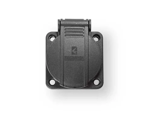 Emas EPRUS1H 2P+E Pano Tipi Priz 16A Siyah Amerikan Pano Tipi - 2