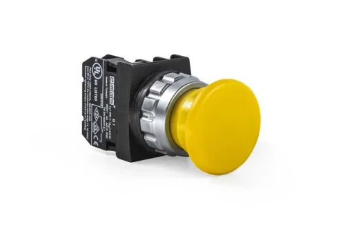 Emas H100MS Plastik 1NO Yaylı 40 mm Mantar Sarı 30 mm Buton - 1