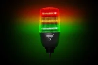 Emas IF5T024ZM05 Üç Katlı 24V DC Buzzerlı Sabit Anahtar Kontrollü M22 Vidalı LED İkaz 55mm - 1