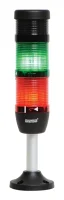 Emas IK52L024ZM03 Üç Katlı 24V AC/DC Buzzerlı 100mm Borulu Plastik Ayaklı LED Kolon 50mm 