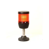Emas IK71F024XM01 Tek Katlı 24V AC/DC Flaşör 110mm Plastik Boru ve Ayaklı LED Kolon 70mm - 1