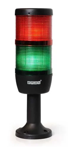 Emas IK72L024XM01 İki Katlı 24V AC/DC 110mm Plastik Boru ve Ayaklı LED Kolon 70mm - 1