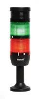 Emas IK72L024ZM01 Üç Katlı 24V AC/DC Buzzerlı 110mm Plastik Boru ve Ayaklı LED Kolon 70mm 