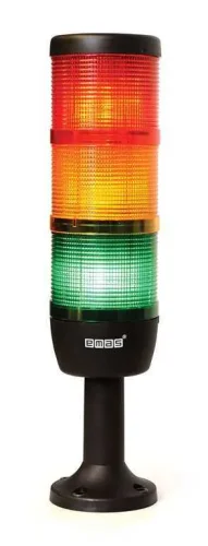 Emas IK73L024XM01 Üç Katlı 24V AC/DC 110mm Plastik Boru ve Ayaklı LED Kolon 70mm - 1