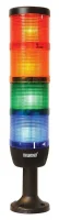 Emas IK74L024XM01 Dört Katlı 24V AC/DC 110mm Plastik Boru ve Ayaklı LED Kolon 70mm 