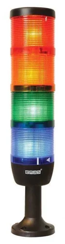 Emas IK74L024XM01 Dört Katlı 24V AC/DC 110mm Plastik Boru ve Ayaklı LED Kolon 70mm - 1
