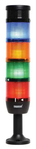Emas IK74L024ZM01 Beş Katlı 24V AC/DC Buzzerlı 110mm Plastik Boru ve Ayaklı LED Kolon 70mm - 1