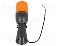 Emas IT070Y024Z Sarı 12-24V AC/DC Buzzerlı LED Korna 70mm 