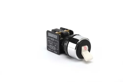 Emas KB12C Plastik 1NC Mandallı Kalıcı Beyaz (0-I) Baskılı 22 mm Buton - 1