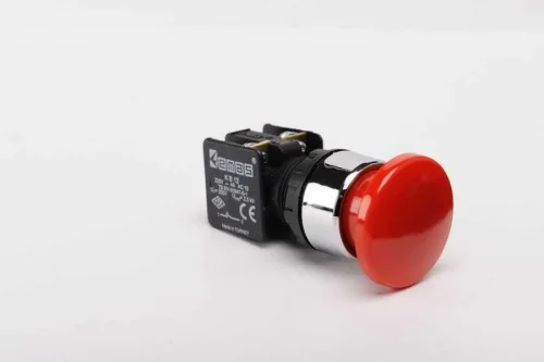 Emas KB12MK Plastik 1NC Yaylı 40 mm Mantar Kırmızı 22 mm Buton - 1