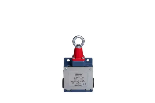 Emas L53K23HUM111 Metal Gövde Metal İp Gerdirmeli Emniyet Sivici Yavaş Hareketli 1NO+1NC Sınır Şalter - 1