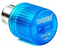 Emas LED220M 100-230V AC Mavi Ba9S Duylu LED Ampul - 1