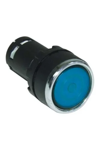 Emas MB100FM Plastik 1NO Yaylı Kalıcı Mavi 22 mm Buton - 1