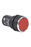 Emas MB101DK Plastik 2NO Yaylı Düz Kırmızı 22 mm Buton 