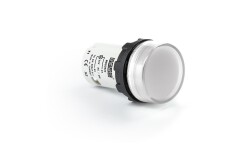 Emas MBSD024B Plastik LED'li 24V AC/DC Beyaz 22 mm Sinyal 