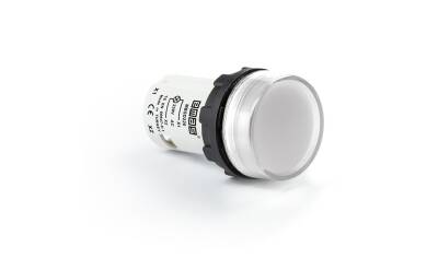 Emas MBSD220B Plastik LED'li 230V AC Beyaz 22 mm Sinyal - 1