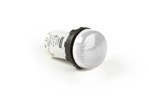 Emas MBSP012B Plastik LED'li 12V AC/DC Beyaz 22 mm Sinyal - 1
