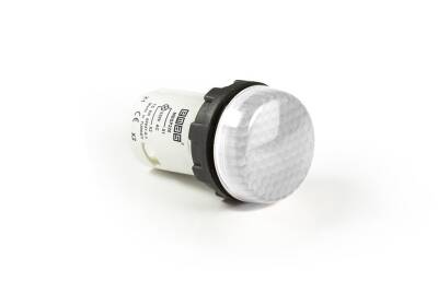 Emas MBSP220B Plastik LED'li 230V AC Beyaz 22 mm Sinyal - 1