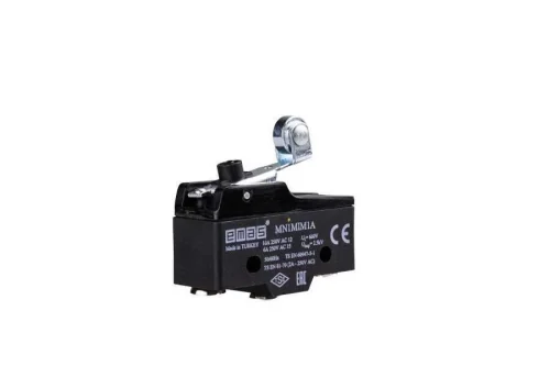 Emas MN1MIM1A Metal Kısa Kollu Makaralı Basma Düğmesi Ayarlanabilir 1CO MN1 Serisi Plastik Mini Switch - 1
