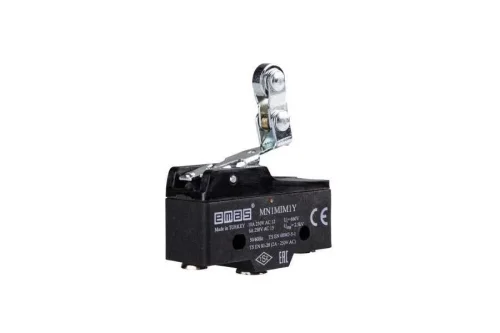 Emas MN1MIM1Y Metal Kısa Kollu Makaralı 1CO MN1 Serisi Plastik Mini Switch - 1