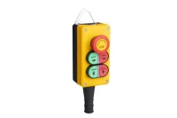 Emas P3ECG23E66E67 Plastik 3 Gözlü CPDEE + CPDK20KY + 4*C3CK (NO) + C4CK (NC) Sarı-Siyah Kumanda Kutusu - 1