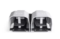 Emas PDKA22BB10G Metal Korumalı (1NO+1NC)+(1NO+1NC) Taşıma Kol Delikli Çiftli Gri Plastik Pedal - 2