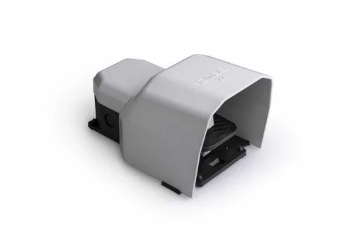 Emas PDKS11BX10G Metal Korumalı 1NO+1NC Tekli Gri Plastik Pedal - 1