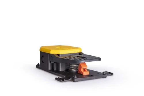 Emas PDNS11BX11 Korumasız 1NO+1NC Kalıcılı Tekli Sarı Plastik Pedal - 2