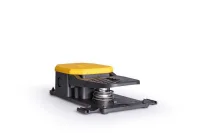 Emas PDNS11GX20 Korumasız 2*(1NO+1NC) İki Kademeli Tekli Sarı Plastik Pedal - 2