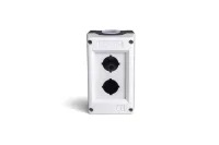 Emas PK2BOS Plastik 2 Gözlü BOŞ Gri-Siyah Kumanda Kutusu - EMAS (1)