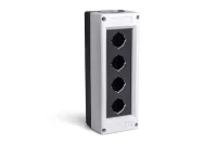 Emas PK4BOS Plastik 4 Gözlü BOŞ Gri-Siyah Kumanda Kutusu 