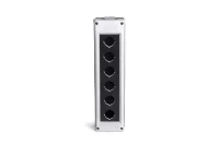 Emas PK6BOS Plastik 6 Gözlü BOŞ Gri-Siyah Kumanda Kutusu - EMAS (1)