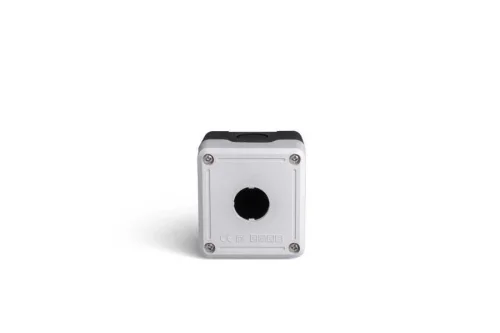 Emas PY1BOS Plasitk 1 Gözlü BOŞ Gri-Siyah Kumanda Kutusu - 2