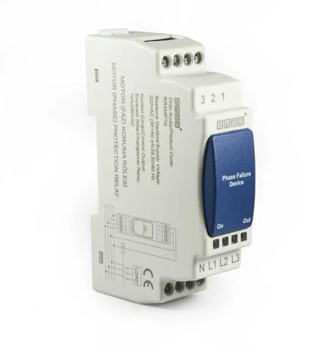 Emas RR3MP1N Ray Montaj 230VAC 1CO 10A (rezistif) %20 Analog Motor Koruma Elektronik Röle - 1