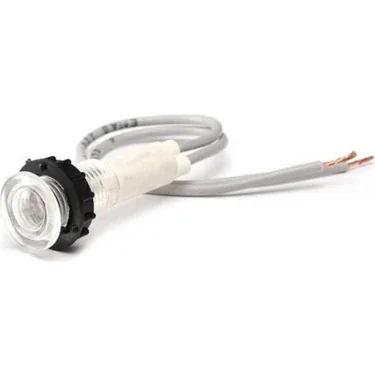 Emas S100LB1 Plastik LED'li 12V AC/DC Beyaz 10 mm Sinyal - 1