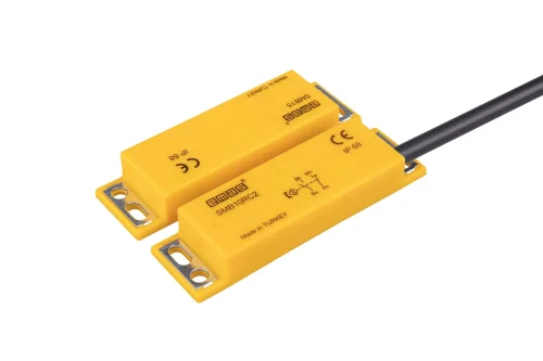 Emas SMB10RC2-B15 Plastik Sağ Çıkış 1NC+1NO 5mm 2m Kablolu 78mm Dikdörtgen Manyetik Kapı Switch - 1