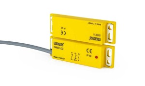 Emas SMB31LC2-B15 Plastik Sol Çıkış 2NC+1NO 5mm LED'li 2m Kablolu 78mm Dikdörtgen Manyetik Kapı Switch - 1