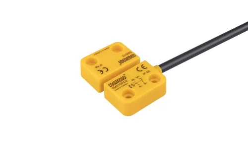 Emas SMS10RC2-S15 Plastik Sağ Çıkış 1NC+1NO 5mm 2m Kablolu 22mm Dikdörtgen Manyetik Kapı Switch - 1