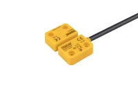 Emas SMS21RC2-S15 Plastik Sağ Çıkış 2NC 5mm LED'li 2m Kablolu 22mm Dikdörtgen Manyetik Kapı Switch - 1