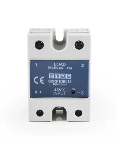 Emas SSRP1DB012 Klemensli 50-480V 12A Solid State Röle - 1