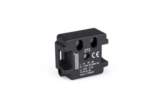 Emas Z72 Priz Çift Giriş Siyah Asansör Kapı Sivici - 1