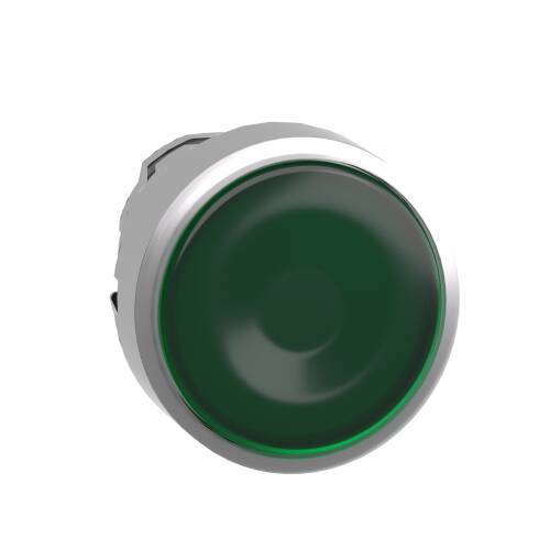 Entegre Led İçin Yeşil Sıva Altı Işıklı Basmalı Düğme Başlığı Ø22 İtme-İtme - 1