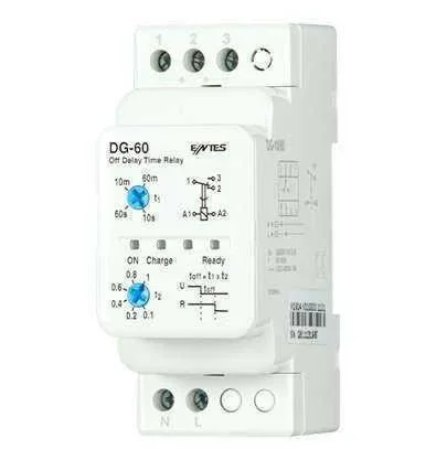 ENTES DG-60 Zaman Rölesi Çalışma Gerilimi 230V AC Zaman 1 sn-60 dk - 1