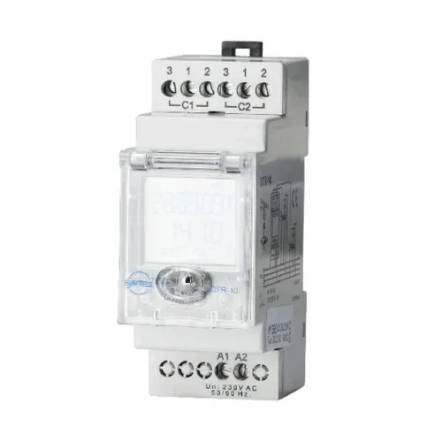 ENTES DTR-10 Astronomik Zaman Rölesi (Çift Kontaklı) Çalışma Gerilimi 230V AC - 1
