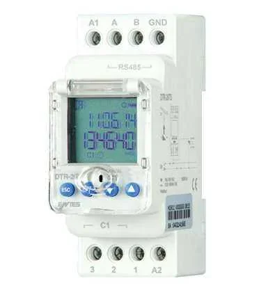 ENTES DTR-20TS Astronomik Zaman Rolesi, RS-485 Haberleşmeli, Tek Kontaklı) Çalışma Gerilimi 230V AC - 1