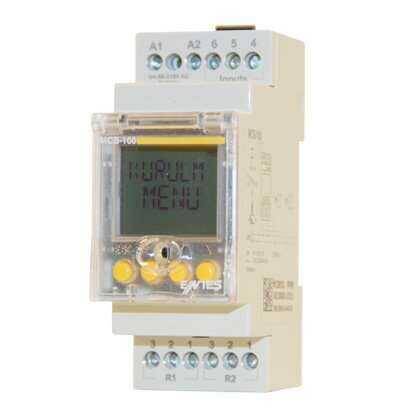 ENTES MCB-100 7 Fonksiyonlu Zaman Rölesi Çalışma Gerilimi 85-315V AC/DC Zaman 0.1-9999 sn/dk - 1