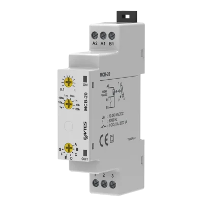 ENTES MCB-20 Çok Fonk. Zaman Rölesi Çalışma Gerilimi 12-240V AC/DC Zaman 0,1sn-100 saat - 1