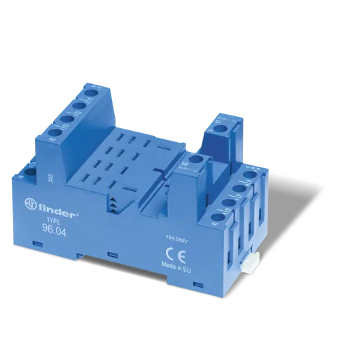 Finder 96.04SMA Vidalı (Kutu Mandalı) Uçlara Sahip Röle Soket - 1