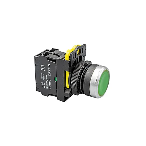 Gwest 6016 A5-10D-110 (Yeşil) 110V. Led Işıklı Start Buton - 1